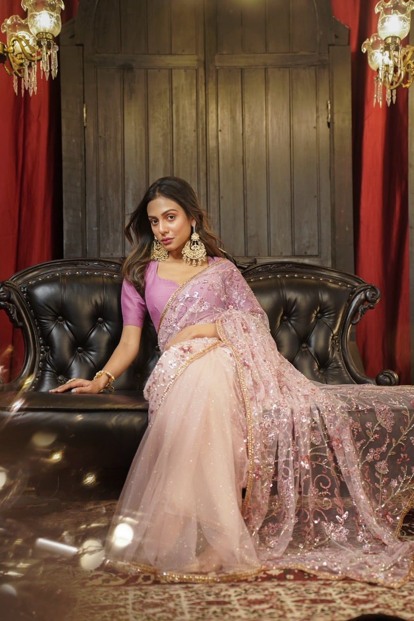 Eve: Half n Half SoftNet Saree