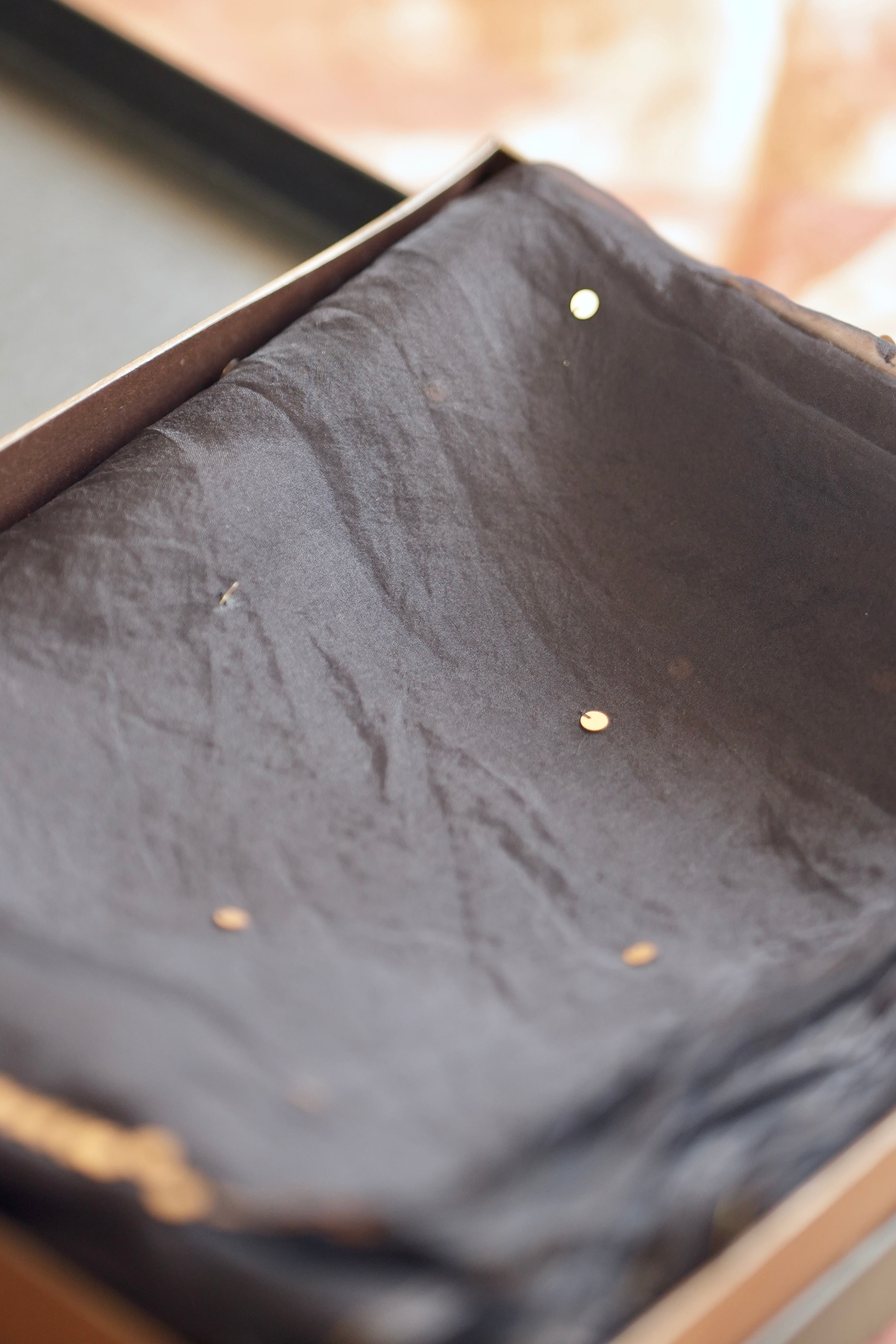 Nishka: Black Pure Silk Organza Saree with coin handwork | Black Pure Silk Handwoven Brocade Blouse