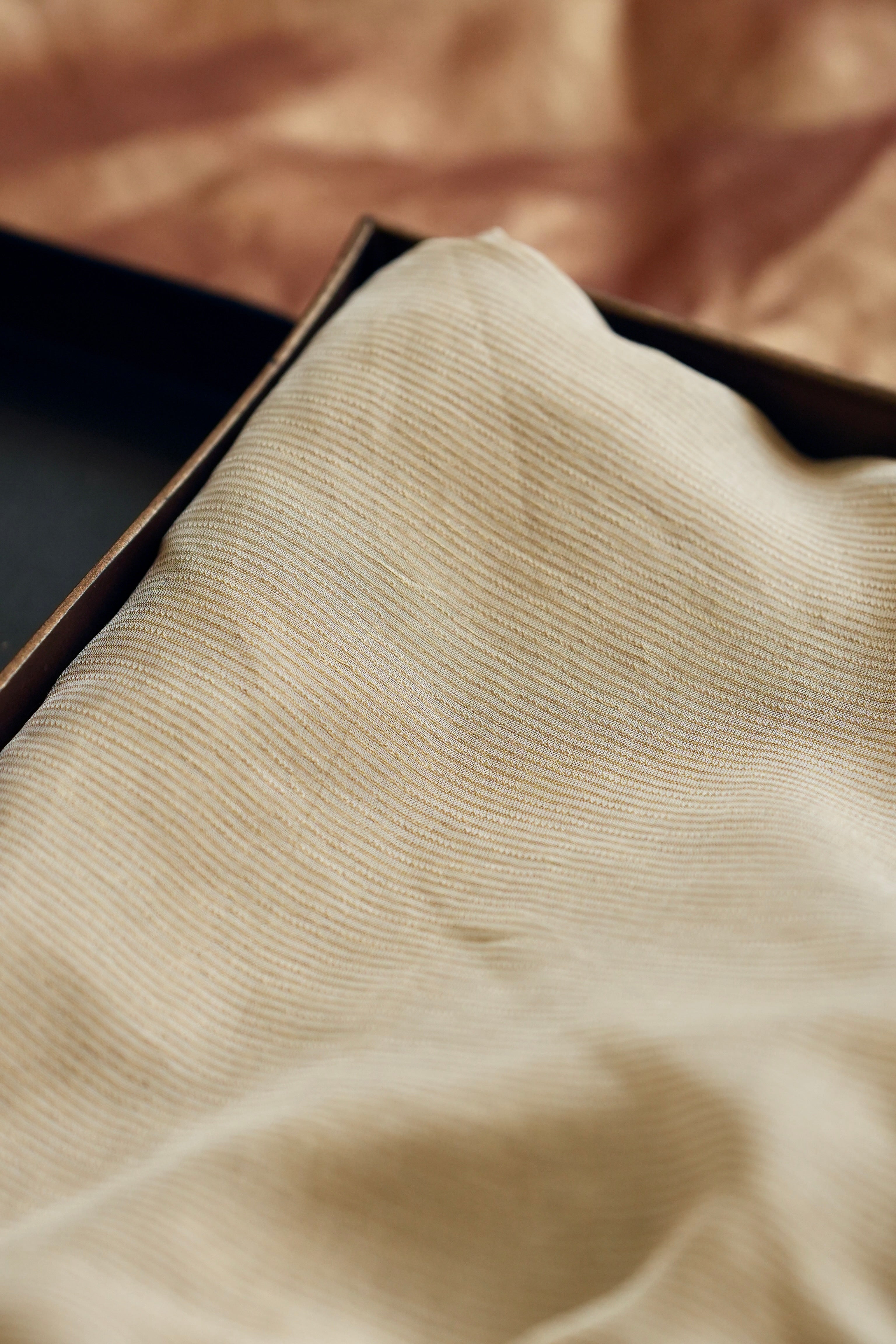 Ebony n' Ivory: Off White Pure Tissue Chiffon | Black handwoven Banarasi Blouse with Extensive Handwork