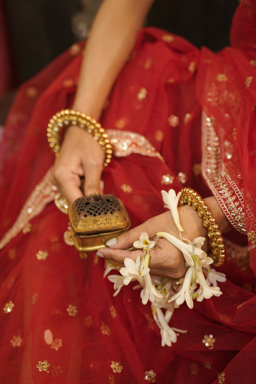 Amor: Red Softnet Saree | Red Brocade Blouse