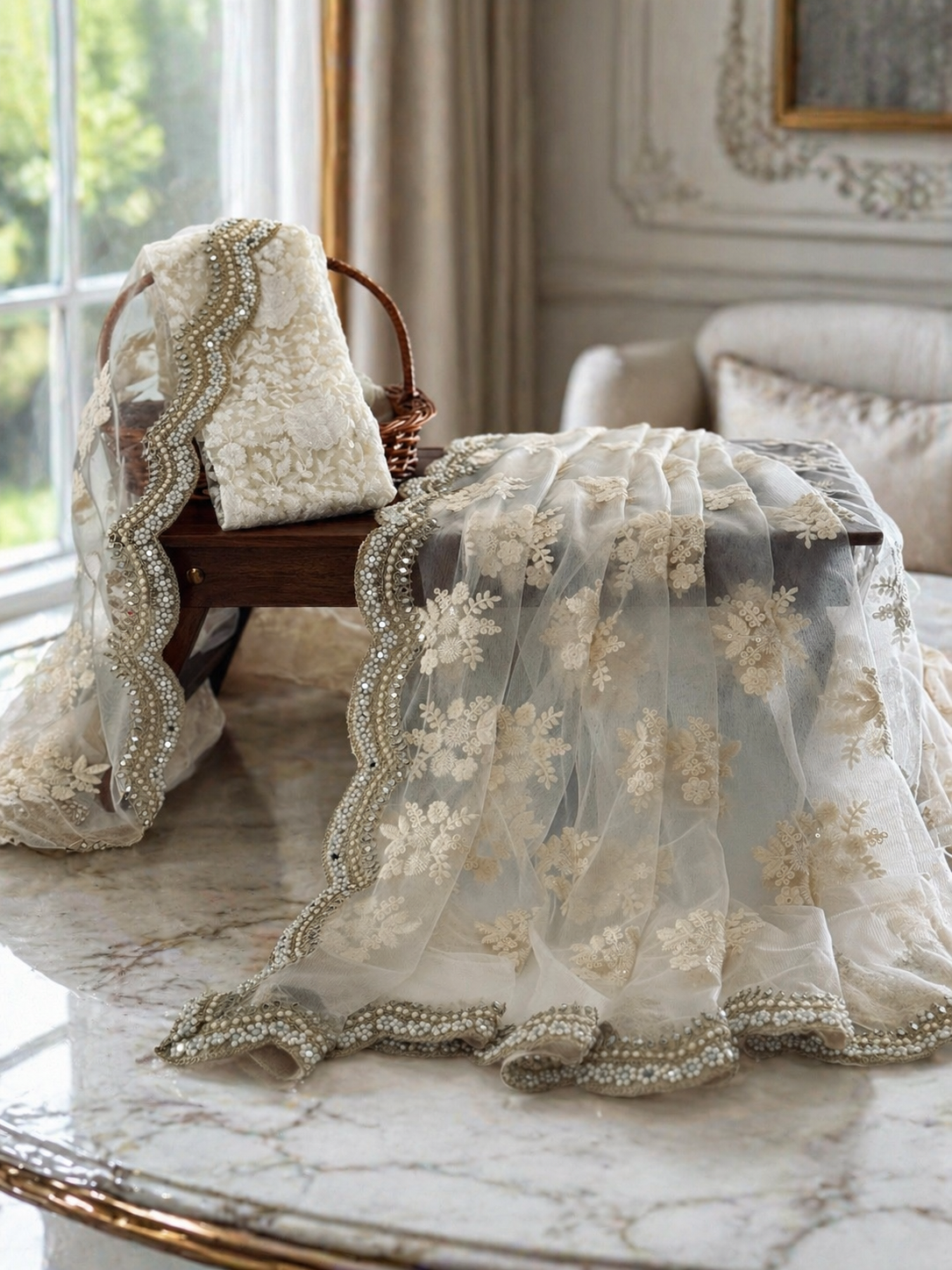 Deepika : Softnet Saree with SoftNet Blouse