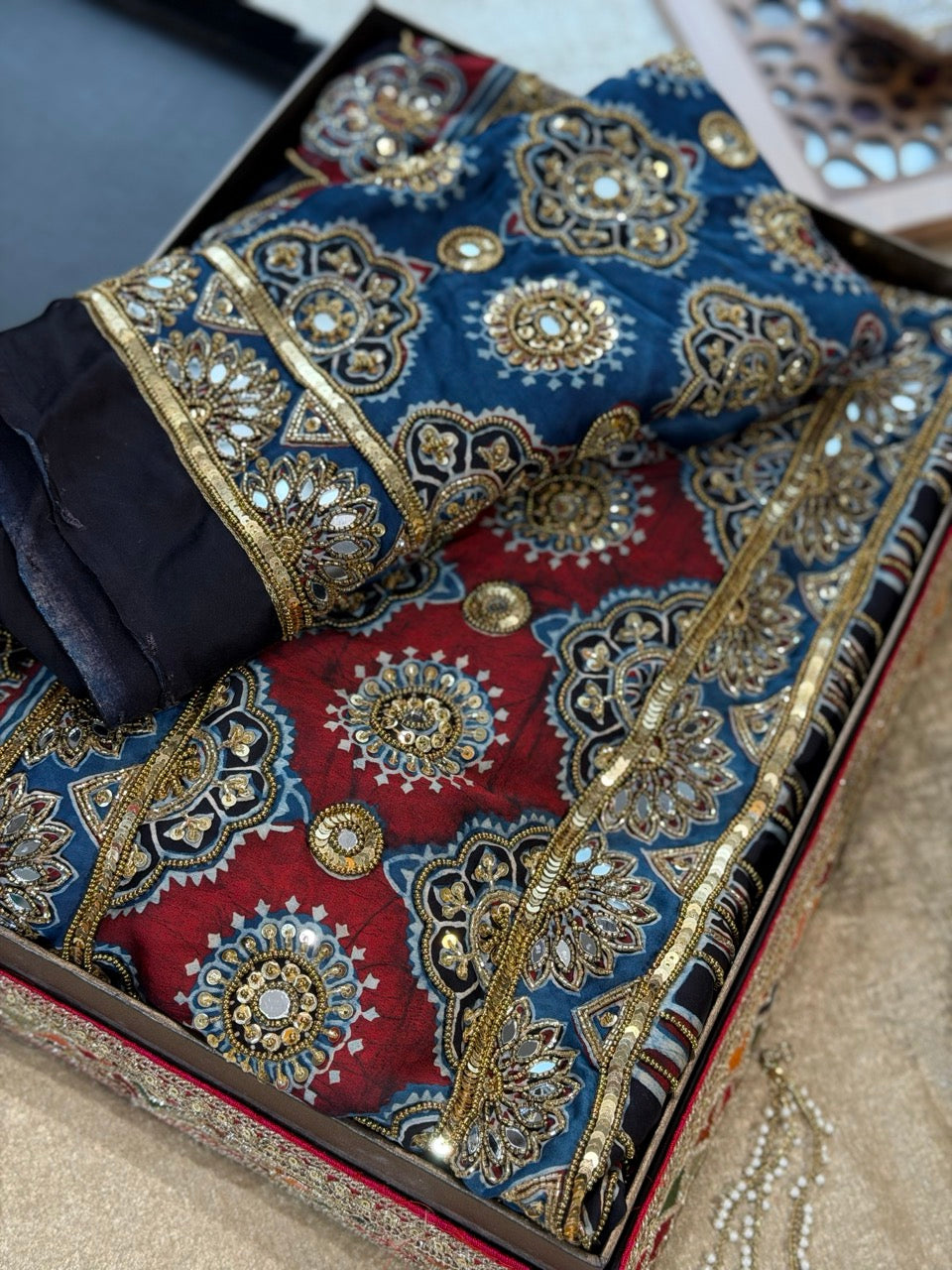 Ajrakh Full Sleeve Blouse Additional Purchase