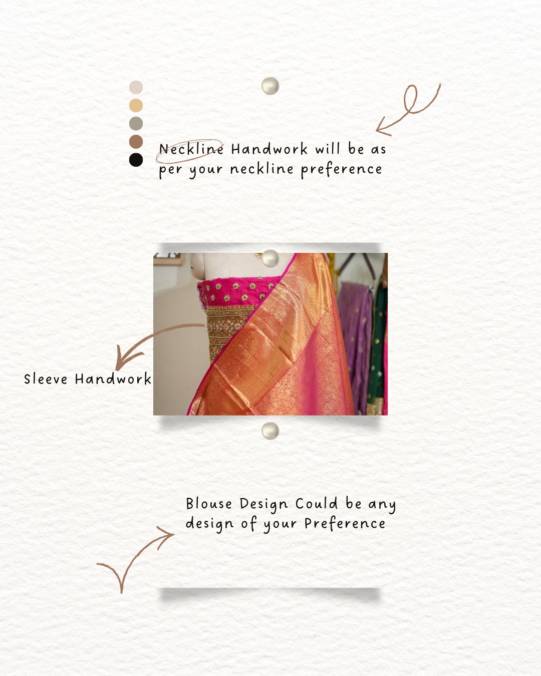 Lakshmi: Pink Pure Silk Handwoven Tissue Kanjeevaram with Handwork Self Blouse