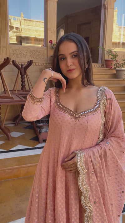 Khwahish kurta set — Jute Jacquard with handwork, video